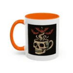 Creepy Skull Coffee Mug – Spooky Halloween Coffee Cup with Bats - Image 14