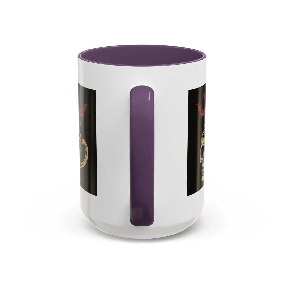 Creepy Skull Coffee Mug – Spooky Halloween Coffee Cup with Bats - Image 46