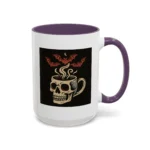 Creepy Skull Coffee Mug – Spooky Halloween Coffee Cup with Bats - Image 44
