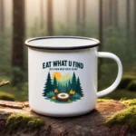 Eat What You Find (But Know What You’re Doing) Enamel Camping Mug
