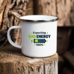 Expecting Dad Enamel Camping Mug