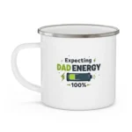 Expecting Dad Enamel Camping Mug - Image 3
