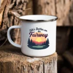 Fairway Enamel Camping Mug - Image 5
