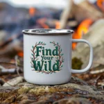 Find Your Wild Enamel Camping Mug