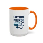 Future Nurse Mug – Nursing Student Gift with Stethoscope Design - Image 48