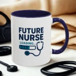 Future Nurse Mug – Nursing Student Gift with Stethoscope Design - Image 35