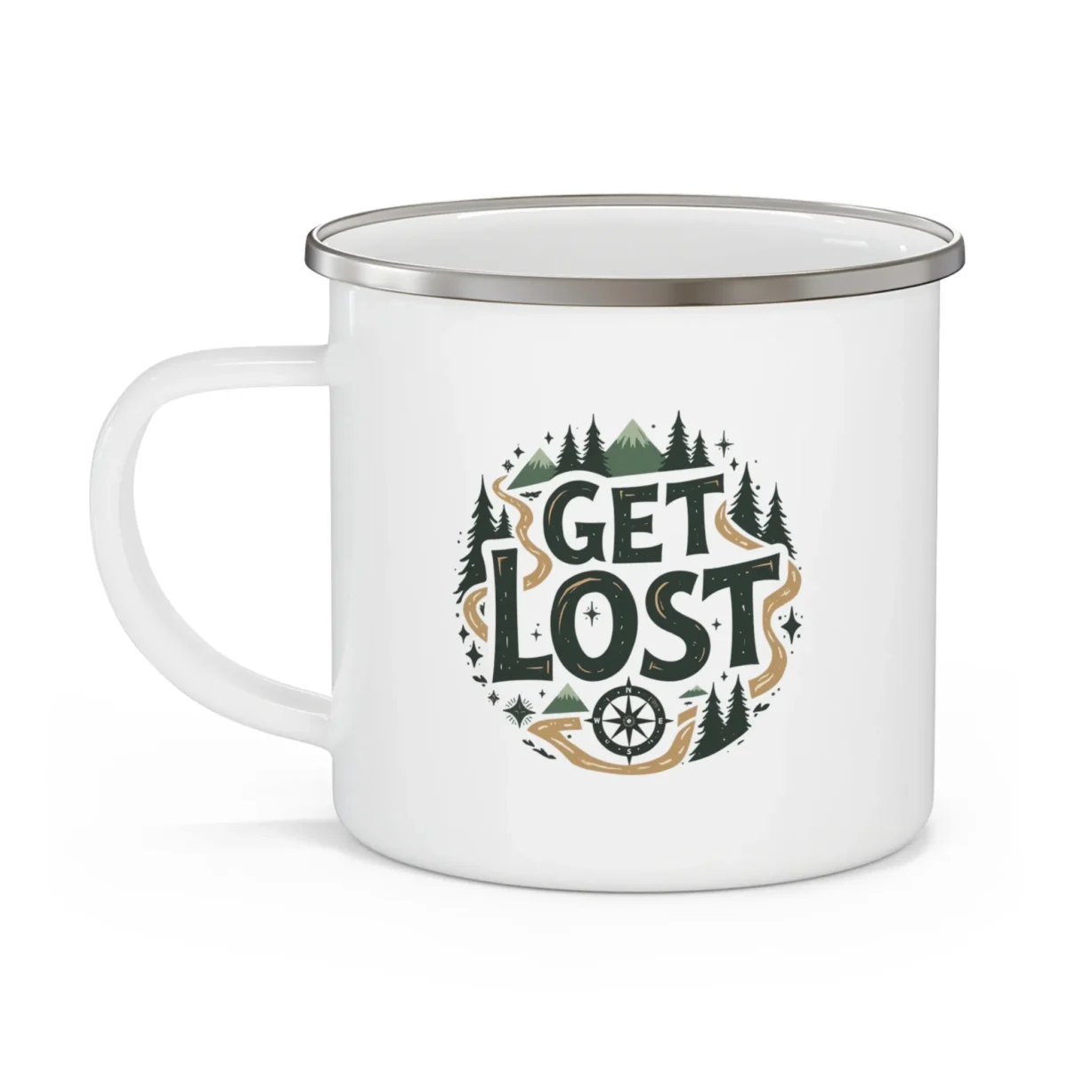 Get Lost Enamel Camping Mug - Image 3