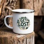 Get Lost Enamel Camping Mug