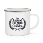 Grandpa Legend Enamel Camping Mug - Image 6