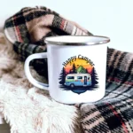 Happy Camper Enamel Camping Mug - Image 4