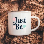 Just Be Enamel Camping Mug - Image 5