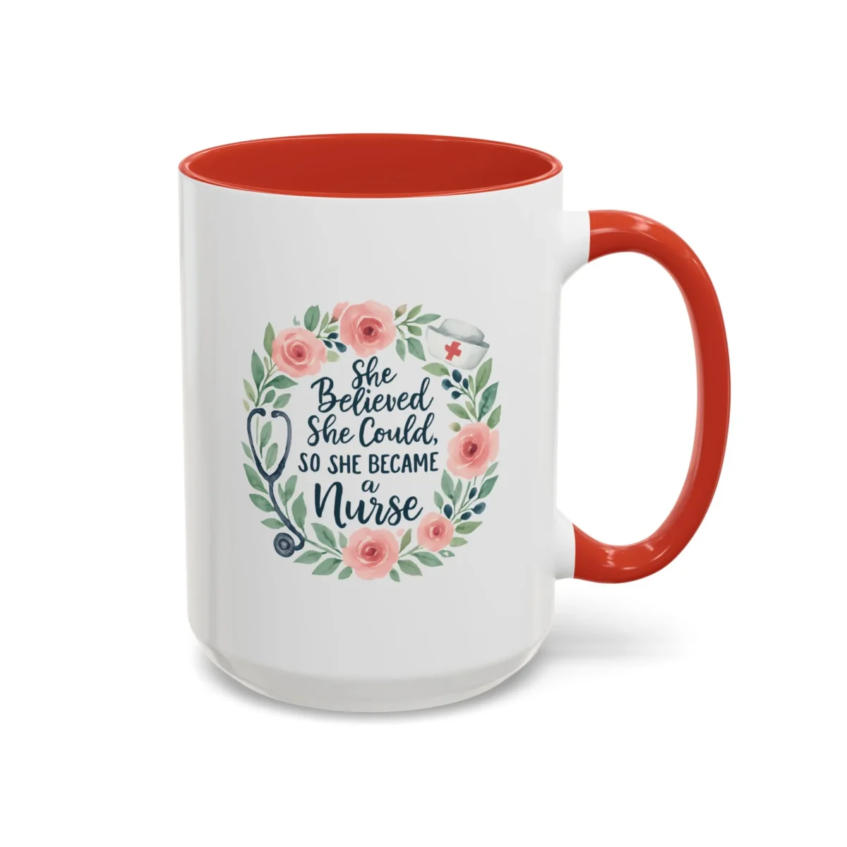 Nurse Encouragement Mug – She Believed She Could, So She Became a Nurse - Image 17