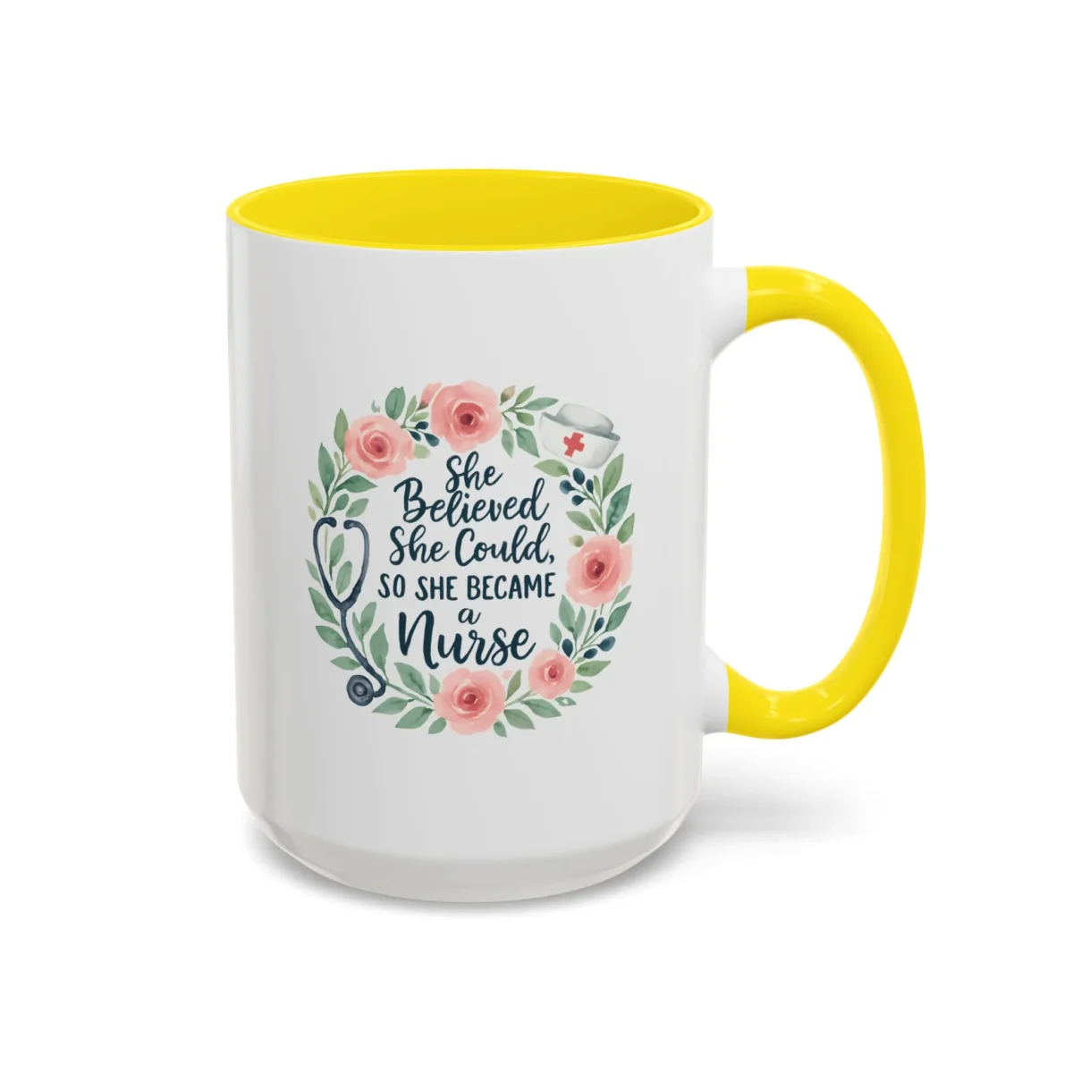Nurse Encouragement Mug – She Believed She Could, So She Became a Nurse - Image 33