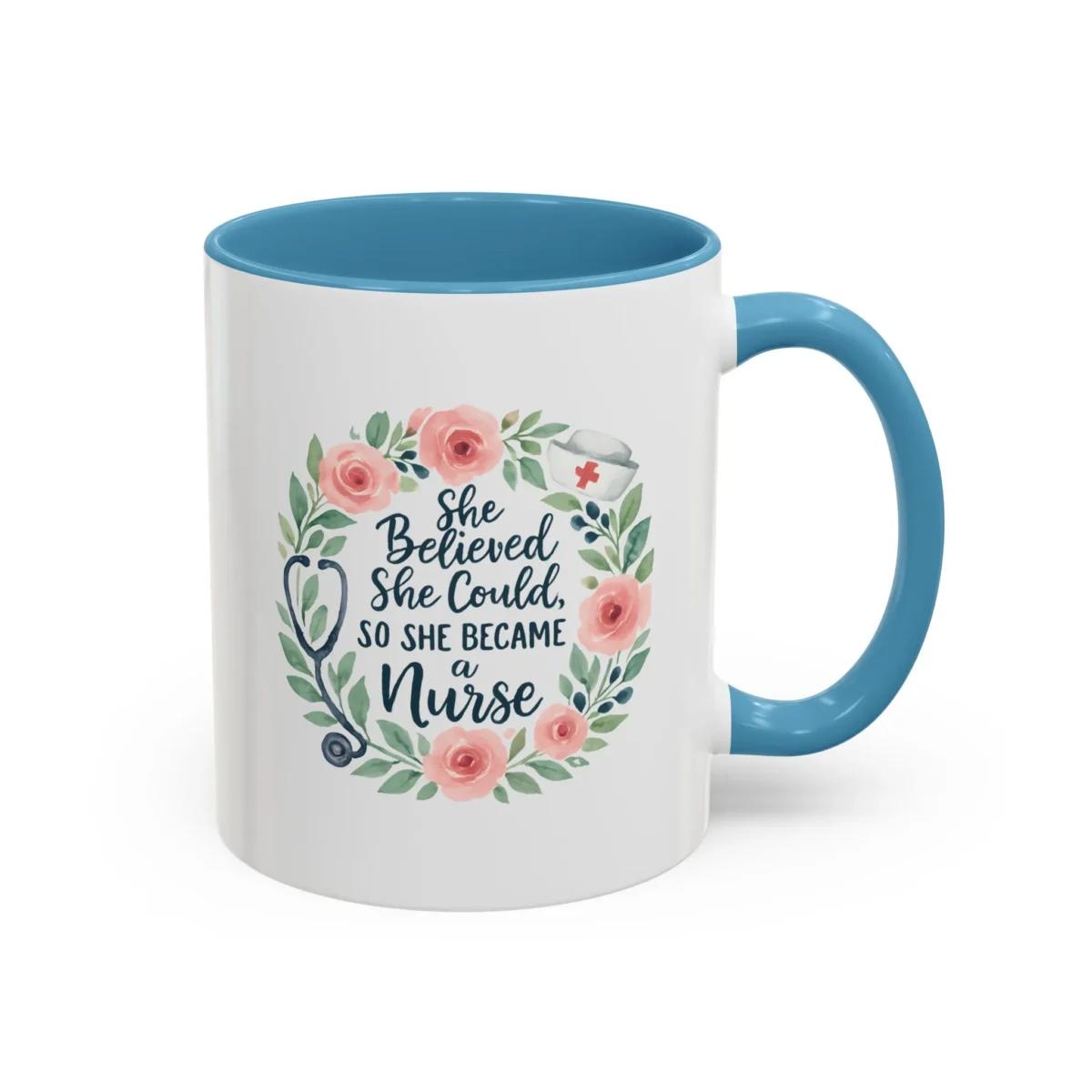 Nurse Encouragement Mug – She Believed She Could, So She Became a Nurse - Image 19