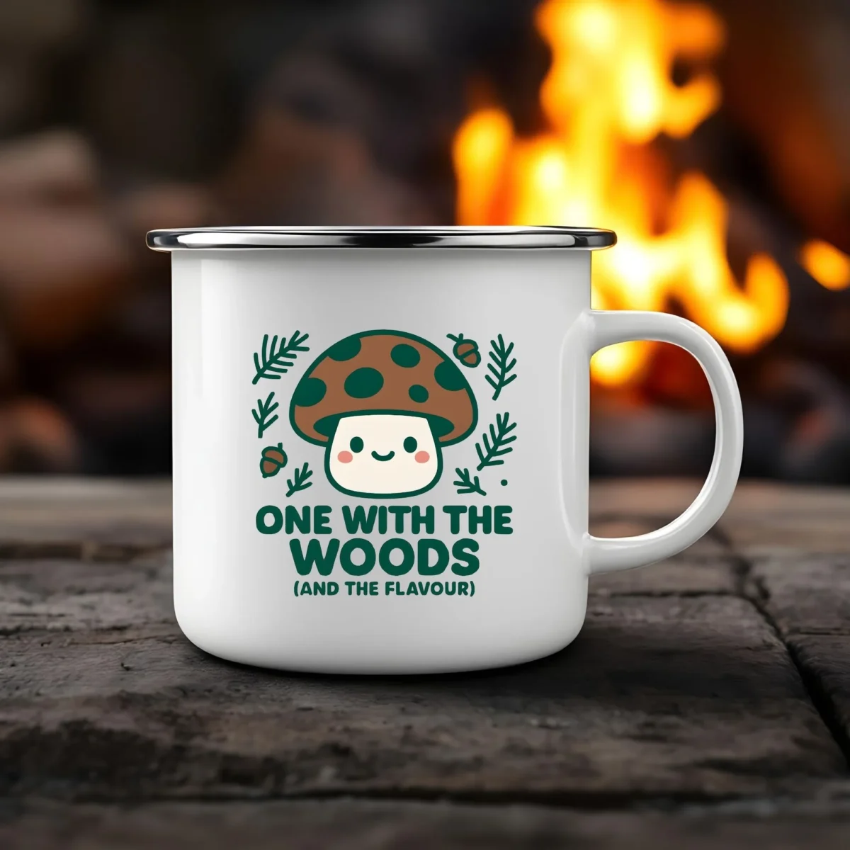 One With the Woods Cute Mushroom Mug - Image 8