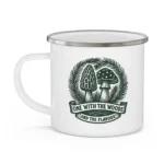 One With the Woods Monochrome Mushroom Mug - Image 3