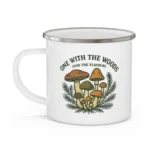 One With the Woods Mushroom Enamel Mug - Image 3
