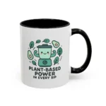 Plant Based Coffee Mugs – Cute Vegan Blender Design with “Plant-Based Power” - Image 36
