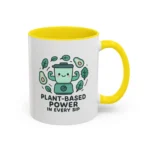 Plant Based Coffee Mugs – Cute Vegan Blender Design with “Plant-Based Power” - Image 47