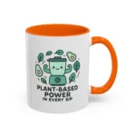 Plant Based Coffee Mugs – Cute Vegan Blender Design with “Plant-Based Power” - Image 23