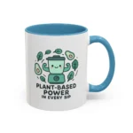 Plant Based Coffee Mugs – Cute Vegan Blender Design with “Plant-Based Power” - Image 43