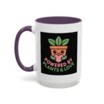 Powered by Plants and Love Mug – Cute Vegan Coffee Cup with Plant Pot Design - Image 32