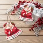 Custom Santa Couple Ornament 2025 - Growing Old Together Acrylic Christmas Decoration - Personalized Holiday Keepsake - Anniversary Gift Idea - Image 5