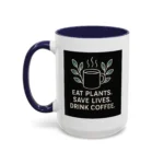 Save Lives Vegan Mug – “Eat Plants, Save Lives, Drink Coffee” Cup - Image 14