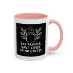 Save Lives Vegan Mug – “Eat Plants, Save Lives, Drink Coffee” Cup - Image 7