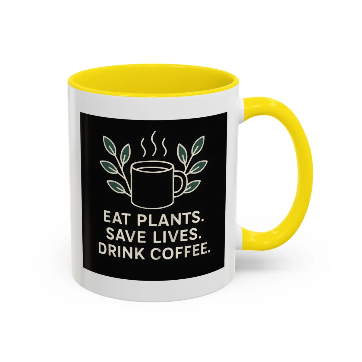 Save Lives Vegan Mug – “Eat Plants, Save Lives, Drink Coffee” Cup - Image 27
