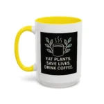 Save Lives Vegan Mug – “Eat Plants, Save Lives, Drink Coffee” Cup - Image 34