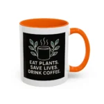 Save Lives Vegan Mug – “Eat Plants, Save Lives, Drink Coffee” Cup - Image 45