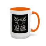 Save Lives Vegan Mug – “Eat Plants, Save Lives, Drink Coffee” Cup - Image 48