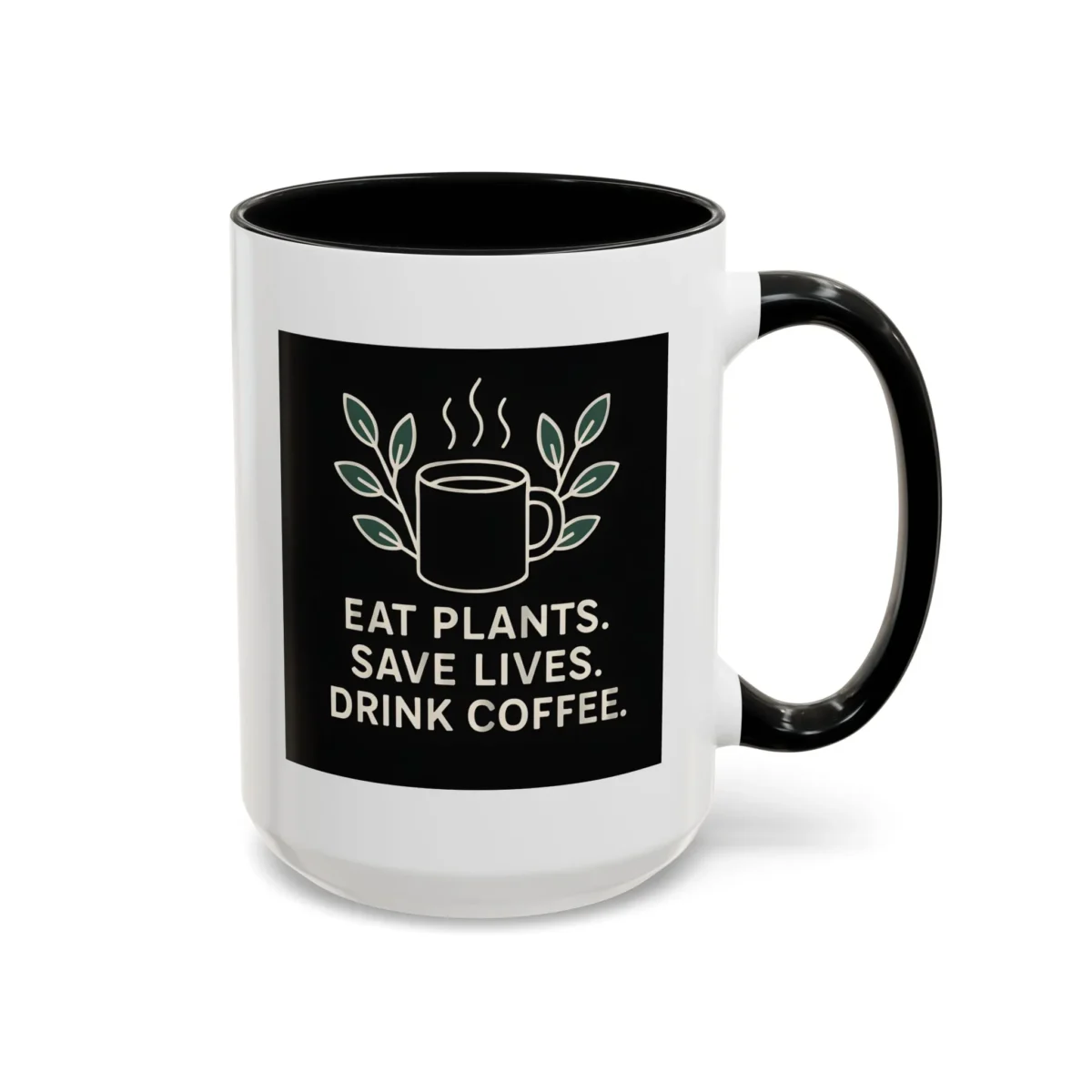 Save Lives Vegan Mug – “Eat Plants, Save Lives, Drink Coffee” Cup - Image 11