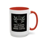Save Lives Vegan Mug – “Eat Plants, Save Lives, Drink Coffee” Cup - Image 42