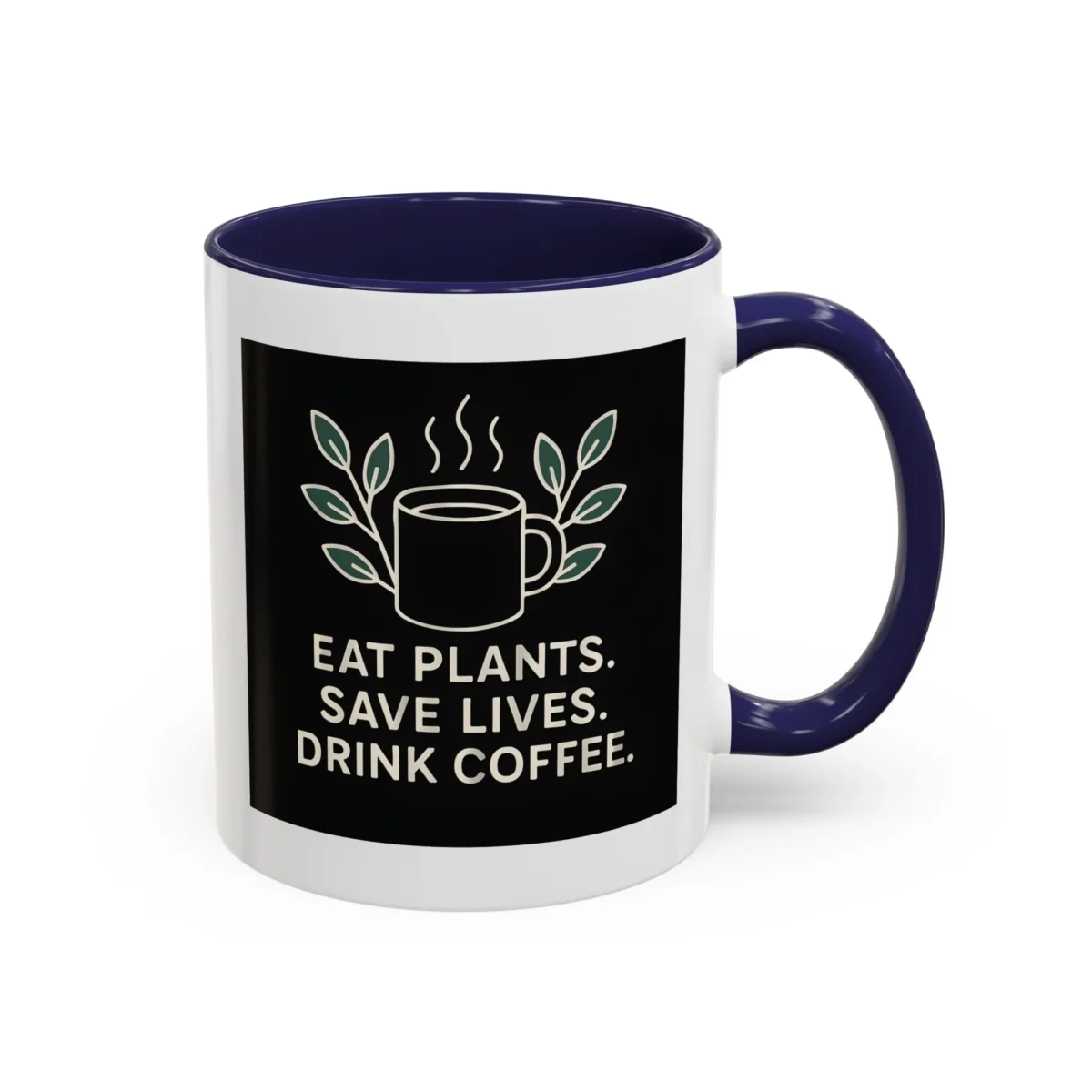 Save Lives Vegan Mug – “Eat Plants, Save Lives, Drink Coffee” Cup - Image 5