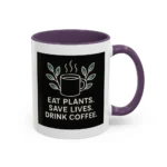 Save Lives Vegan Mug – “Eat Plants, Save Lives, Drink Coffee” Cup - Image 46