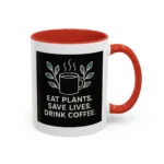 Save Lives Vegan Mug – “Eat Plants, Save Lives, Drink Coffee” Cup - Image 9