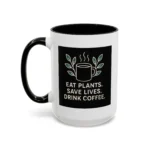 Save Lives Vegan Mug – “Eat Plants, Save Lives, Drink Coffee” Cup - Image 12