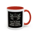 Save Lives Vegan Mug – “Eat Plants, Save Lives, Drink Coffee” Cup - Image 38