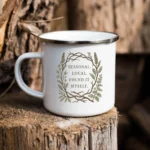 Seasonal Local Forager Enamel Mug - Image 2