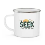 Seek Adventure Enamel Camping Mug - Image 3