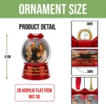 Custom Family Photo Ornament 2025 - Personalized Smiling Christmas Decoration - Unique Lenticular Keepsake - Holiday Gift for Loved Ones - Image 6