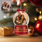 Custom Family Photo Ornament 2025 - Personalized Smiling Christmas Decoration - Unique Lenticular Keepsake - Holiday Gift for Loved Ones - Image 3