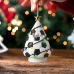 Personalized Soccer Christmas Tree Ornament - Custom Holiday Decoration - Unique Xmas Hanging Decor - Special Gift for Soccer Lovers and Fans 2025 - Image 4