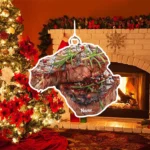 Personalized Steak Christmas Ornament - Custom BBQ Food Decoration - Funny Holiday Tree Keepsake - Unique Xmas Gift Idea for Meat Lovers 2025 - Image 3