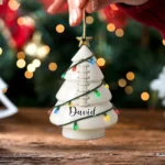 Personalized Table Tennis Christmas Tree Ornament - Custom Gift for Ping Pong Lovers - Unique Holiday Hanging Decoration - Special Xmas Keepsake - Image 2