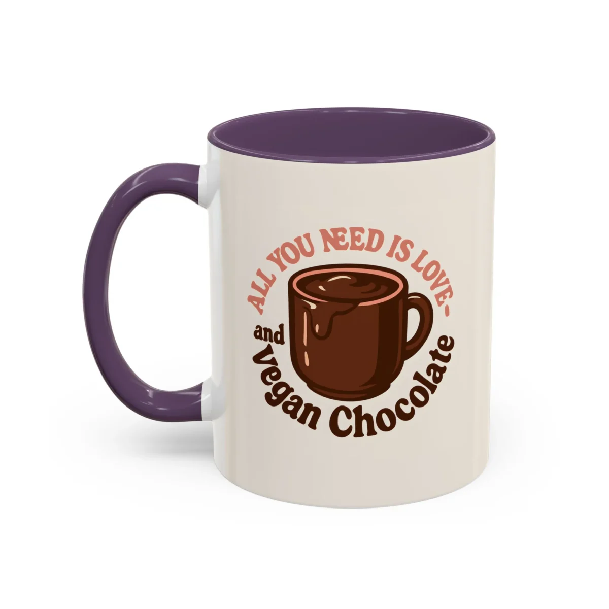 Vegan Chocolate Gift Mug – “All You Need is Love and Vegan Chocolate” - Image 26