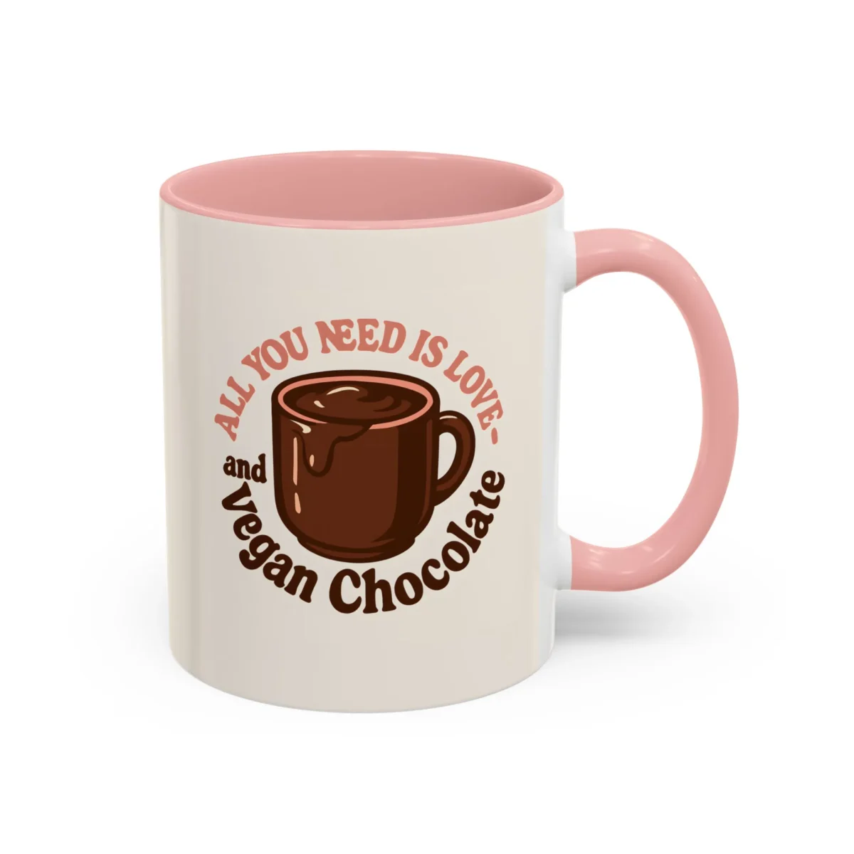 Vegan Chocolate Gift Mug – “All You Need is Love and Vegan Chocolate” - Image 9
