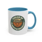 Vegan Foodie Mug – “Fueled by Plants & Noodles” Cute Bowl Design - Image 19